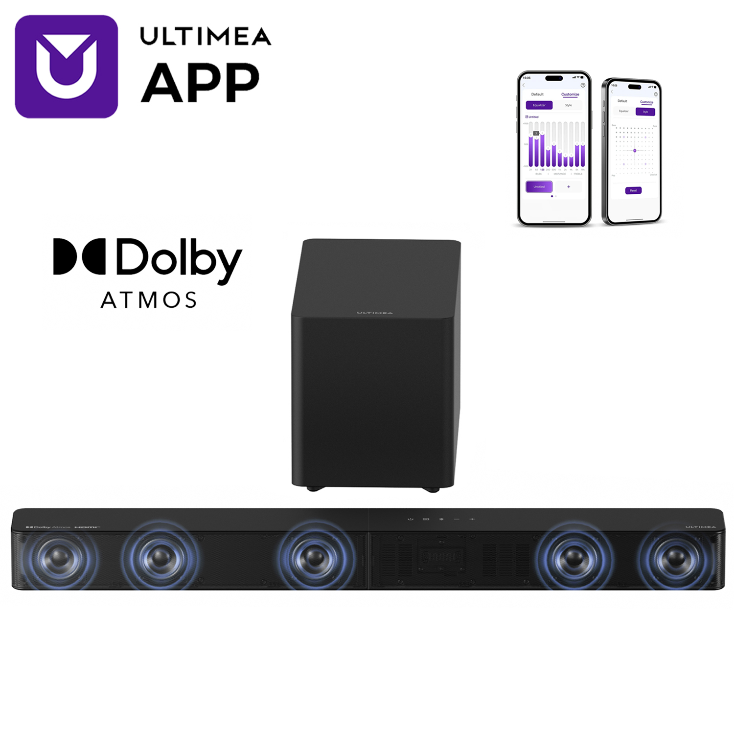 Barre de son ULTIMEA 5.1 canau - Home Cinema Dolby Atmos avis et prix