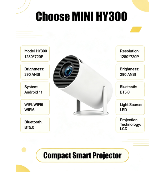 Mini projecteur portable HY300 - Home Cinema Compact avis et prix